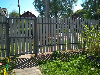 Забор из евроштакетника 280 метров